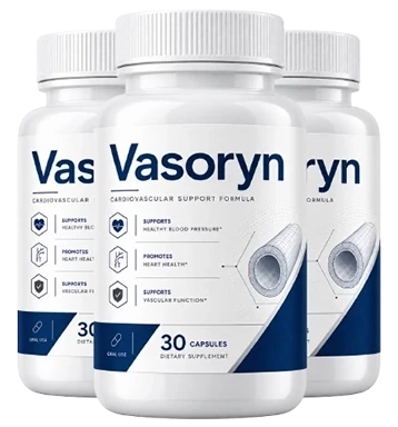 Vasoryn daily cardiovascular support three-bottle package